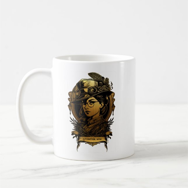 Steampunk Mum Coffee Mug (Left)