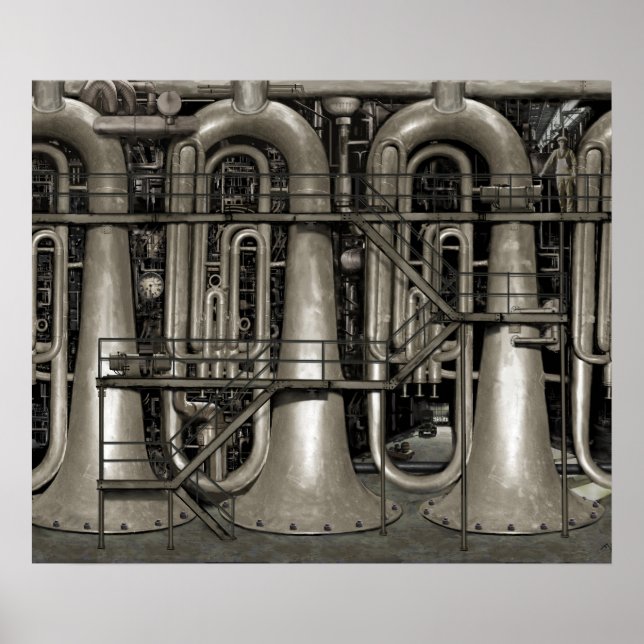 Steampunk Music Factory Poster (Front)