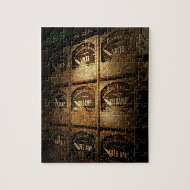 Steampunk - Naval - Electric - Power Grid Jigsaw Puzzle (Vertical)