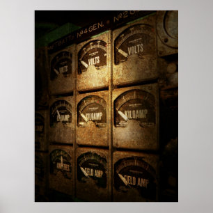 Steampunk - Naval - Electric - Power Grid Poster