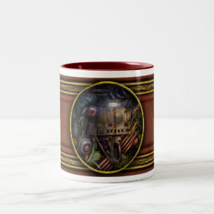 Steampunk - Naval - The comm station Two-Tone Coffee Mug