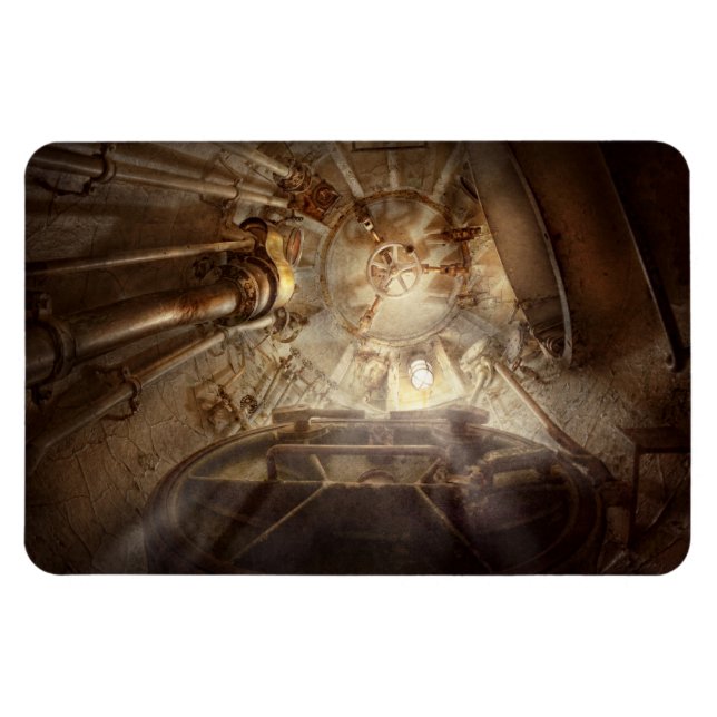 Steampunk - Naval - The escape hatch Magnet (Horizontal)