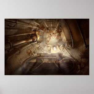 Steampunk - Naval - The escape hatch Poster