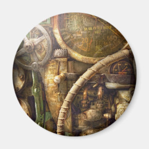 Steampunk - Naval - Watch the depth Magnet