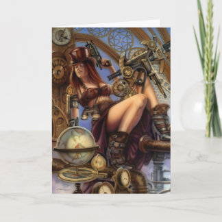 Steampunk Navigator Greeting Cards! Card