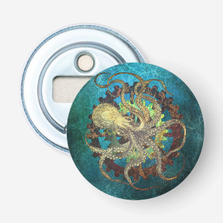 Steampunk Octopus & Clockwork Gears Bottle Opener