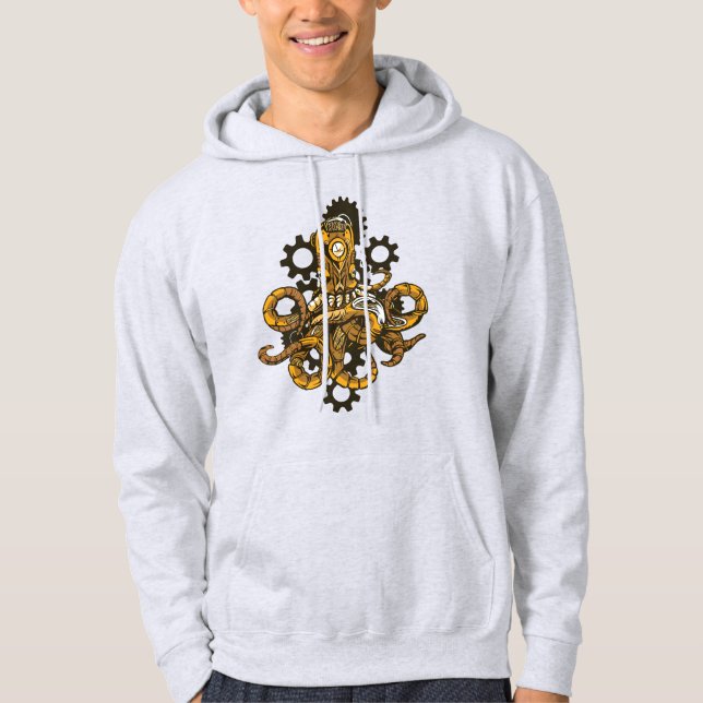 Steampunk Octopus Hoodie (Front)