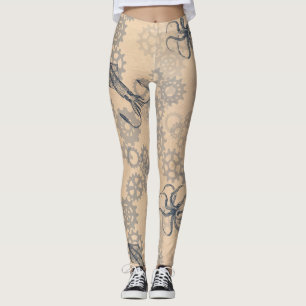 steampunk octopus leggings