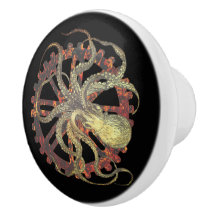 Steampunk Octopus & Rusty Clockwork Gear 