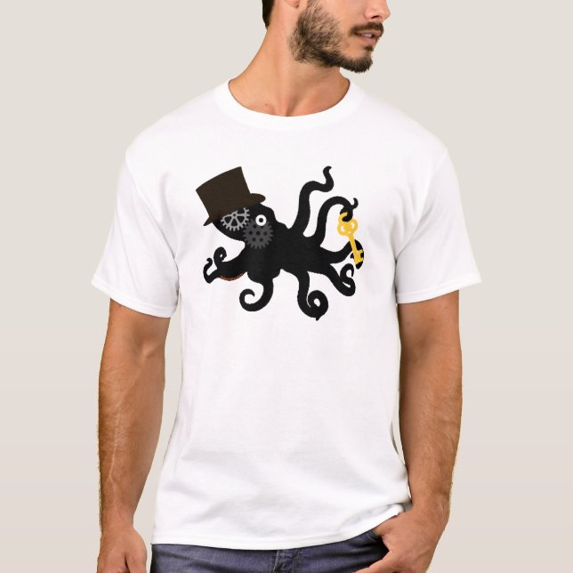 Steampunk Octopus T-Shirt (Front)
