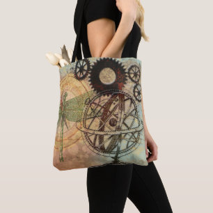 Steampunk, Old World tote Bag