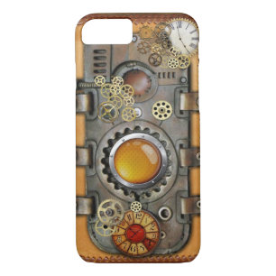 Steampunk on Leather iPhone 8/7 Case