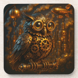 Steampunk Owl, Coaster