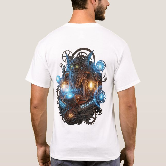 Steampunk Owl Guardian T-Shirt (Back)