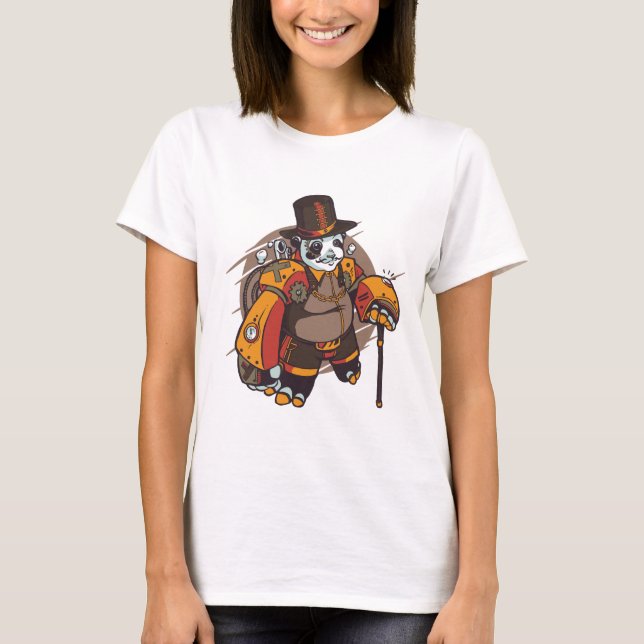 Steampunk Panda T-Shirt (Front)