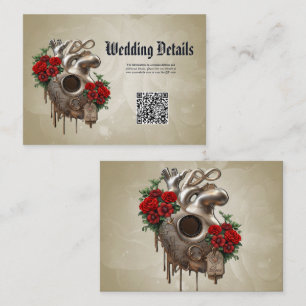 Steampunk Passion, the mechanical Heart of Love. Enclosure Card