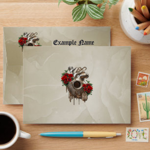 Steampunk Passion, the mechanical Heart of Love. Envelope