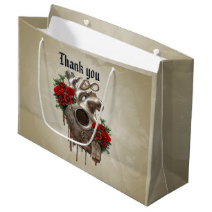 Steampunk Passion, the mechanical Heart of Love. Large Gift Bag