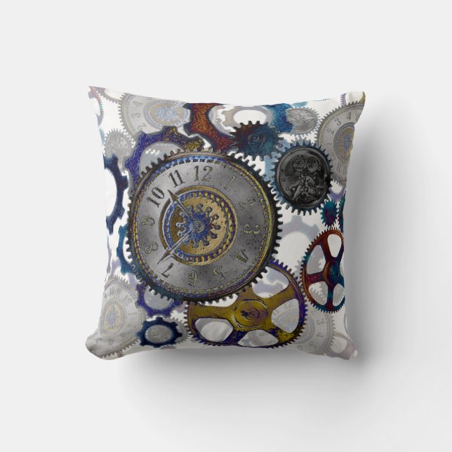 STEAMPUNK patterns Home decor Cushion (Front)