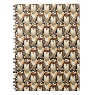 Steampunk Penguin 1 Pattern Notebook