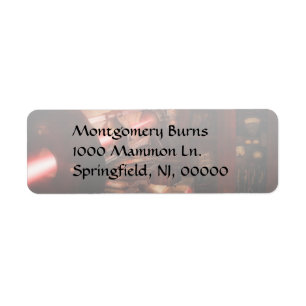 Steampunk - Photonic Experimentation Return Address Label