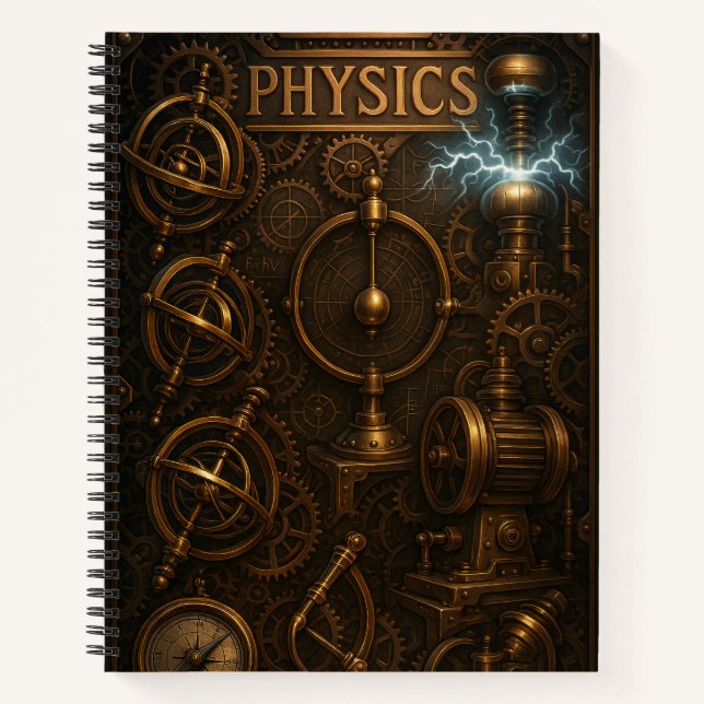 Steampunk Physics. Notebook (Front)