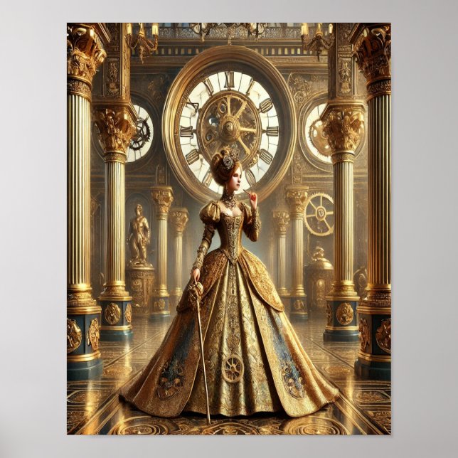Steampunk Pin-Up Poster 4, The Clockwork Duchess  (Front)
