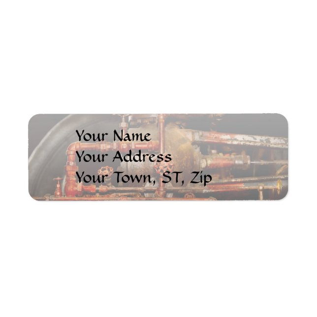 Steampunk - Pipe dreams Return Address Label (Front)