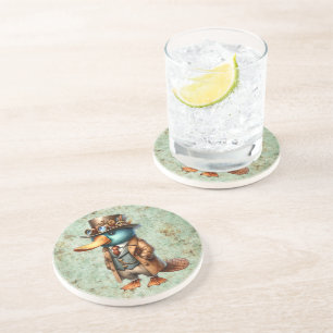 Steampunk Platypus Coaster