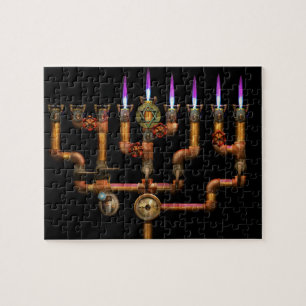 Steampunk - Plumbing - Lighting the Menorah Jigsaw Puzzle