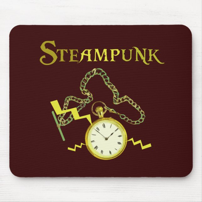 Steampunk Pocketwatch Mouse Pad (Front)