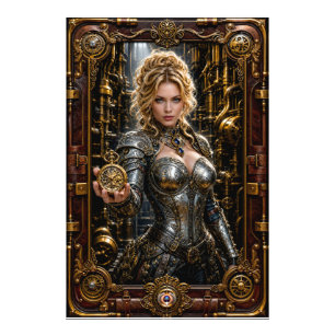 Steampunk Portrait Of Ottilie Von Zale Photo Print