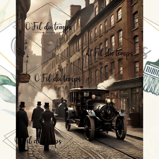 Steampunk Post Apocalyptic Cities Decoupage v11 Tissue Paper (Creator Uploaded)