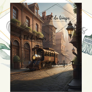 Steampunk Post Apocalyptic Cities Decoupage v4 Tissue Paper