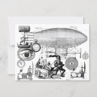 Steampunk Postcard