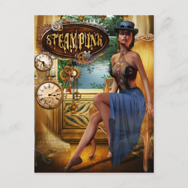 Steampunk Postcard (Front)