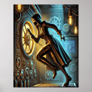 Steampunk Poster 21, The Steam-Shadow Spy