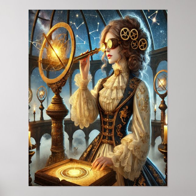 Steampunk Poster 26, The Bio-Mechanical Botanist (Front)