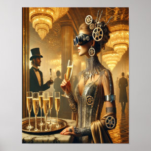 Steampunk Poster 52 The Cyber-Socialite