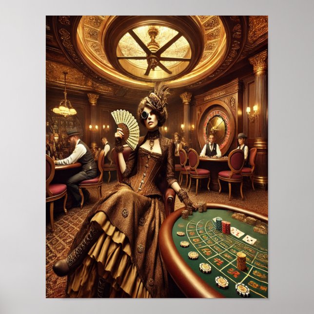 Steampunk Poster 53 The Queen of the Grand Casino (Front)