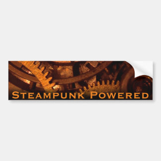 Steampunk Powered Bumper Sticker