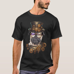Steampunk Pug - Dog Owner Puppy Pup Lover Animal P T-Shirt