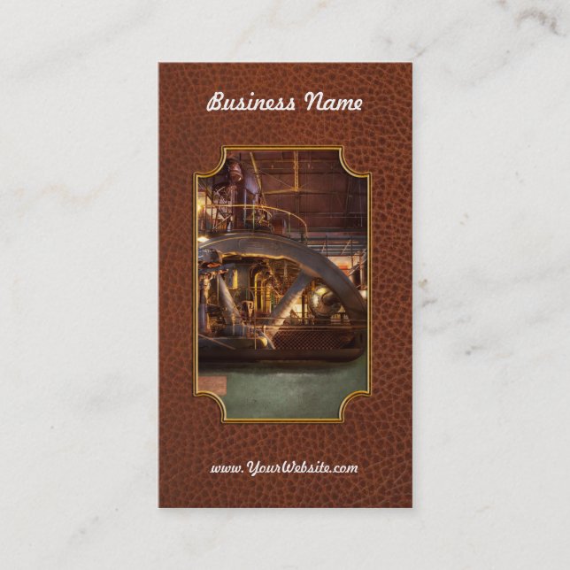 Steampunk - Pumped up Business Card (Front)