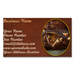 Steampunk - Pumped up Magnetic Business Card