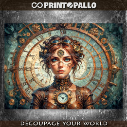 Steampunk Queen of Time and Watches Tissue Paper