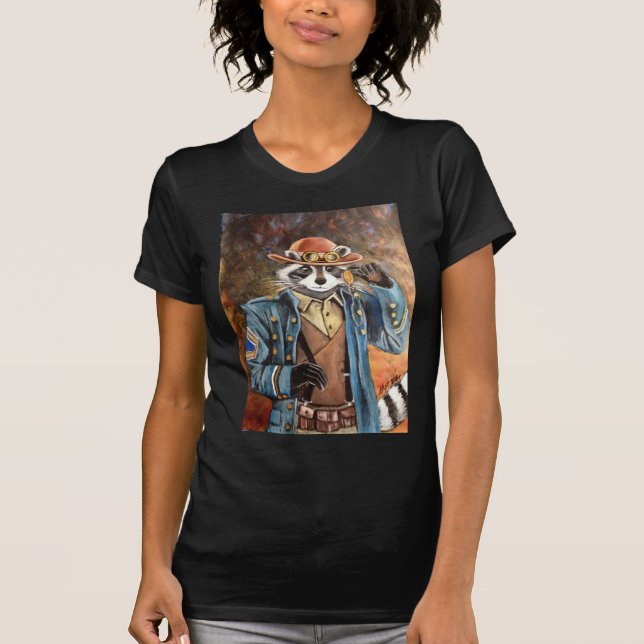 Steampunk Racoon T-Shirt (Front)