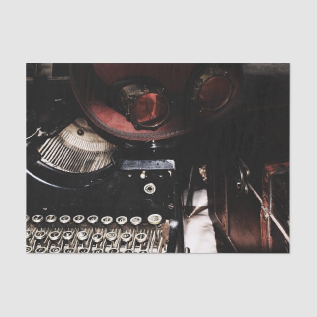 Steampunk Reflections Tissue Paper (Front)