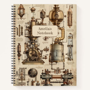 Steampunk Retro Notebook