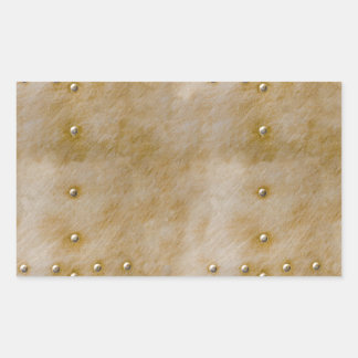 Steampunk Rivets Rectangular Sticker