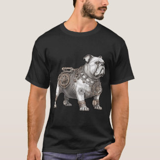 Steampunk, robot pug illustration T-Shirt
